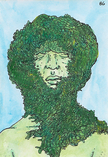 Ben Gore Original Postcard: Green Giant