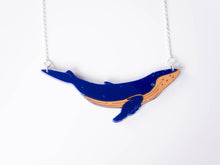 Load image into Gallery viewer, Humpback Whale Necklace Designosaur