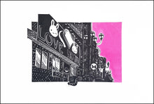 Load image into Gallery viewer, Pam Glew- Love Hotel lino print edition