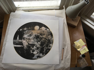 Rosie Emerson - Mare Tranquillitatis - Framed