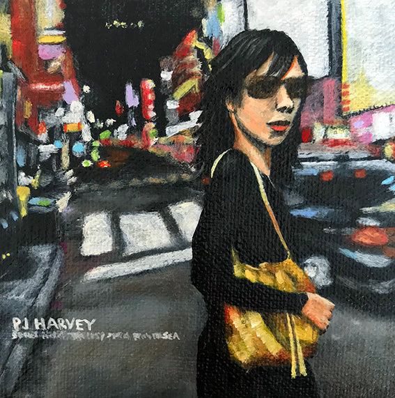 Tinsel Edwards PJ Harvey -10x10cm original