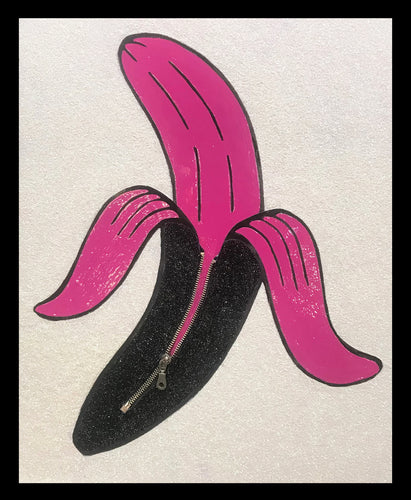Shuby - Zip Banana diamond dust white/ black/ pink
