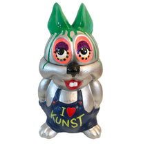 Load image into Gallery viewer, Shuby -Leigh Bowery &#39;I love Kunst&#39; ceramic biscuit jar