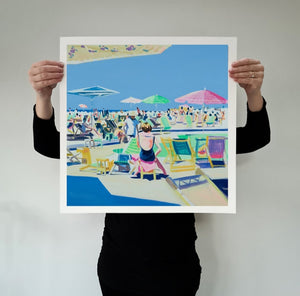 Ruth Mulvie - Poolside 66 - Giclee Print UNFRAMED
