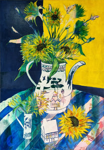 Pam Glew - Van Gogh Tea Party with Willow - original painting
