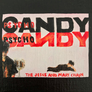 Tinsel Edwards-The Jesus and Mary Chain Psychocandy -10x10cm original
