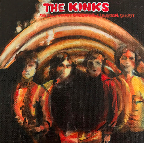 Tinsel Edwards The Kinks -10x10cm original