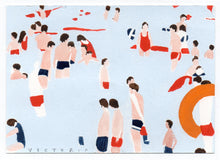 Load image into Gallery viewer, Victoria Homewood - Original Postcard: Untitled : Bathers 2020