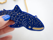 Load image into Gallery viewer, Whale shark statement necklace Designosaur