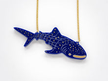 Load image into Gallery viewer, Whale shark statement necklace Designosaur
