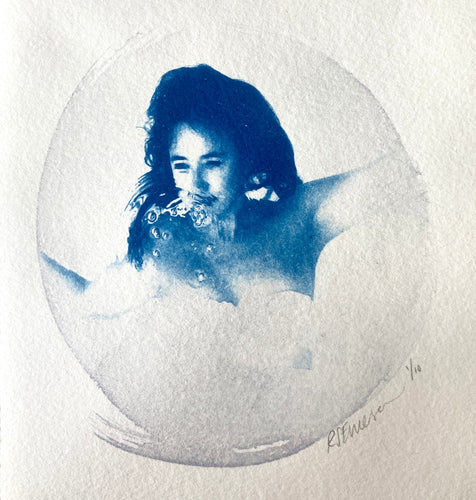 Rosie Emerson - Submerge II - Circular cyanotype on paper Ed of 10