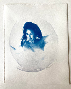 Rosie Emerson - Submerge II - Circular cyanotype on paper Ed of 10