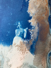 Load image into Gallery viewer, Rosie Emerson x Beth Nicholas - Poseidon - Circular Cyanotype