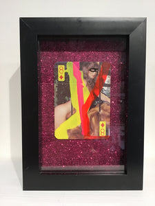 Shuby - 8 of diamonds Playing card Framed