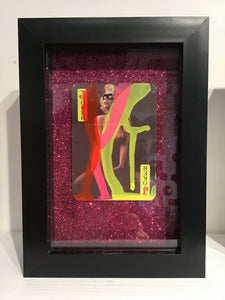 Shuby Joker framed playing card original