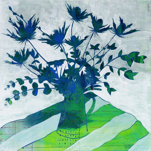 Pam Glew - Sea Holly - Giclee print unframed P/P